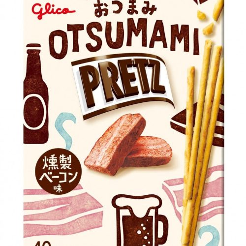 glico pretz pretzel biscuit sticks variety pack 2 smoked flavors smoked bacon smoked cheese 085 ounce each pack of 12 snackathon 898005