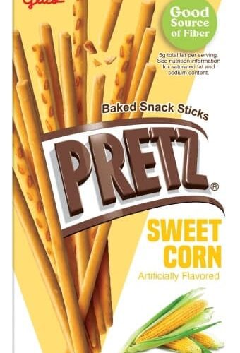 glico pretz pretzel biscuit sticks variety pack 4 classic flavors pizza spicy barbeque sour cream onion sweet corn 109 ounce each pack of 12 snackathon 684883