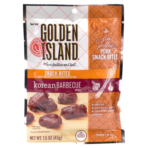 Golden Island Jerky Golden Island Korean BBQ Snack Bites 1.5 Ounce 