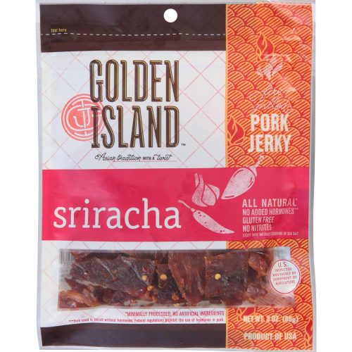 Golden Island Jerky Golden Island Sriracha Pork 3 Ounce 