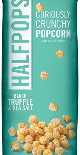 Halfpops - Curiously Crunchy Popcorn Halfpops Black Truffle & Sea Salt 1.4 Ounce 