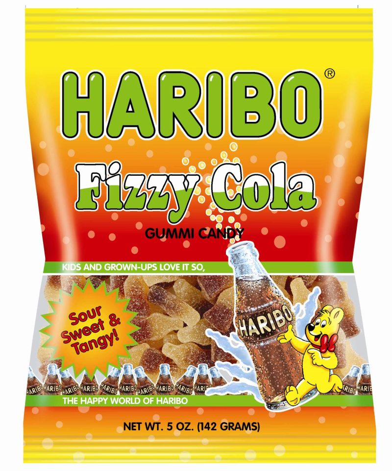 Haribo Gummi Candies Meltable Haribo Fizzy Cola 5 Ounce