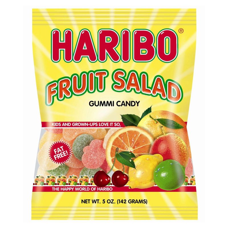 Haribo Gummi Candies Meltable Haribo Fruit Salad 5 Ounce