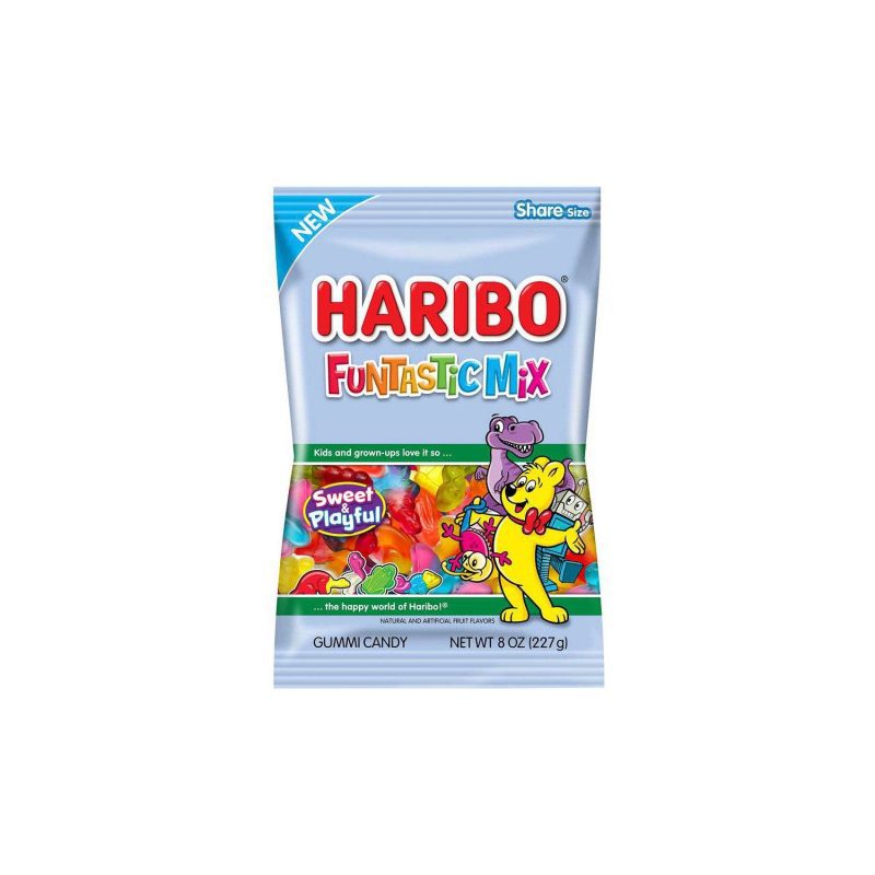 Haribo Gummi Candies Meltable Haribo Funtastic Mix 8 Ounce