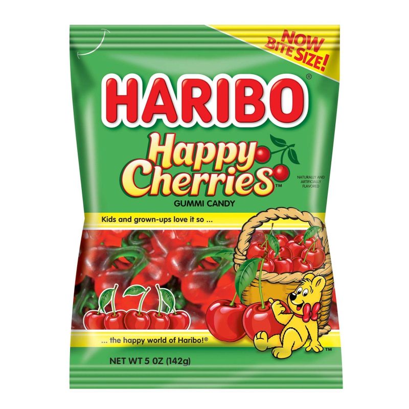 Haribo Gummi Candies Meltable Haribo Happy Cherries 5 Ounce