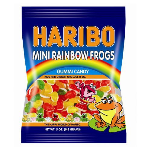 Haribo Gummi Candies Meltable Haribo Mini Rainbow Frogs 5 Ounce 