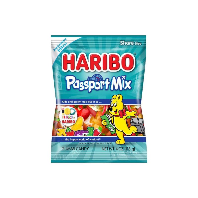 Haribo Gummi Candies Meltable Haribo Passport Mix 5 Ounce