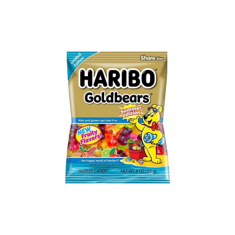 Haribo Gummi Candies Meltable Haribo Summer 4 Ounce