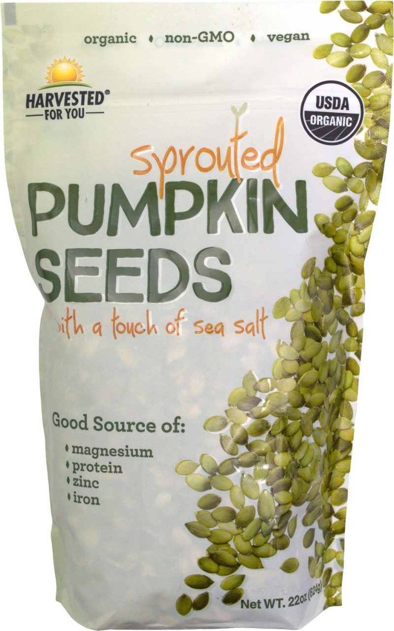 harvested for you sprouted pumpkin seeds 22 ounce harvested for you 633691