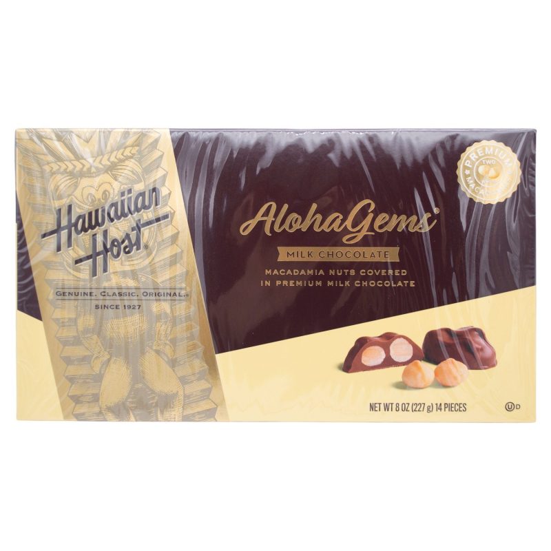 Hawaiian Host AlohaGems Meltable Hawaiian Host Milk Chocolate 8 Ounce