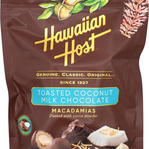 Hawaiian Host Toasted Coconut Milk Chocolate Macadamias Hawaiian Host 20 Ounce