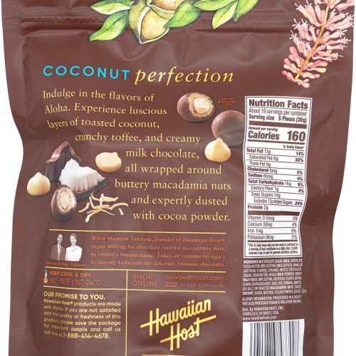 hawaiian host toasted coconut milk chocolate macadamias hawaiian host 251582