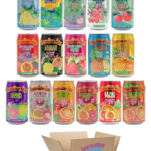 Hawaiian Sun Drinks Snackathon All Flavors 11.5 Fl Oz (Pack of 16) 