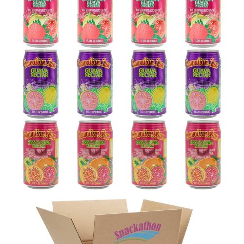 Hawaiian Sun Drinks Snackathon Guava Variety 11.5 Fl Oz (Pack of 12) 