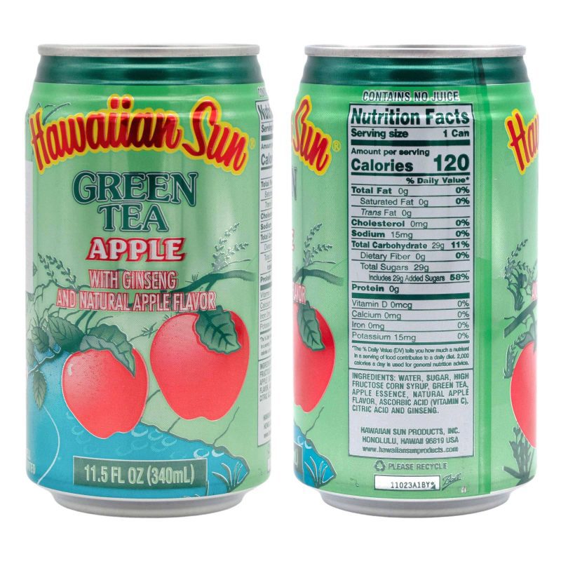 hawaiian sun drinks tea variety 2 cans per flavor total 12 cans snackathon 152947