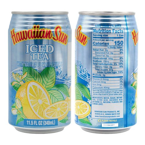 hawaiian sun drinks tea variety 2 cans per flavor total 12 cans snackathon 182239