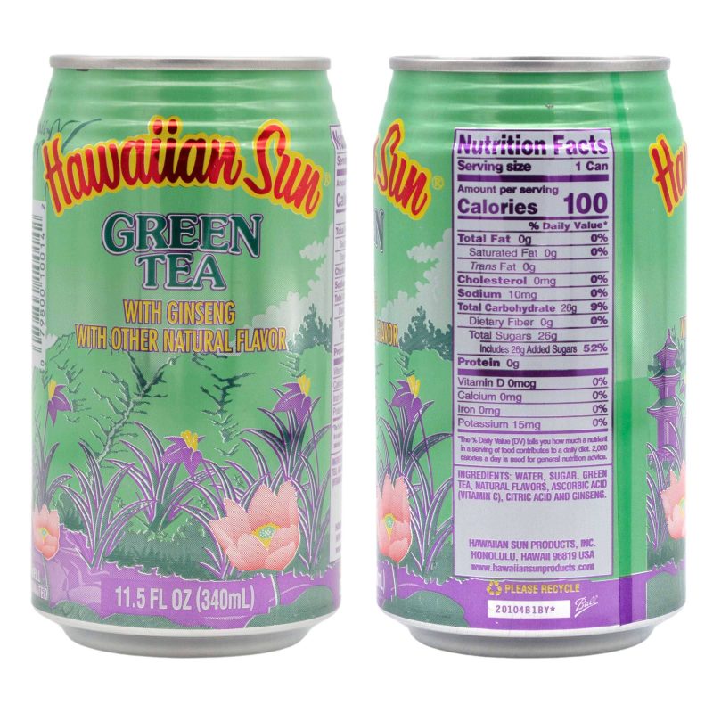 hawaiian sun drinks tea variety 2 cans per flavor total 12 cans snackathon 347515