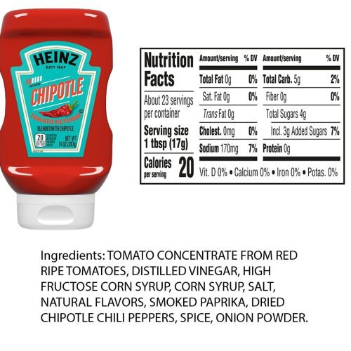 heinz spicy ketchup variety pack 3 flavors chipotle jalapeno habanero 14 ounce each pack of 3 snackathon 669326