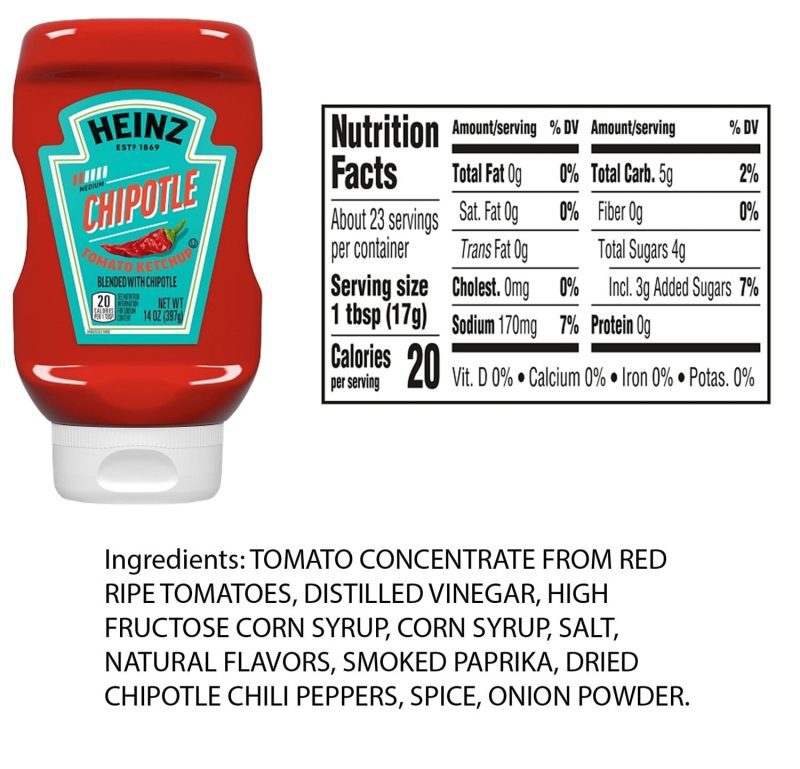 heinz spicy ketchup variety pack 3 flavors chipotle jalapeno habanero 14 ounce each pack of 3 snackathon 669326