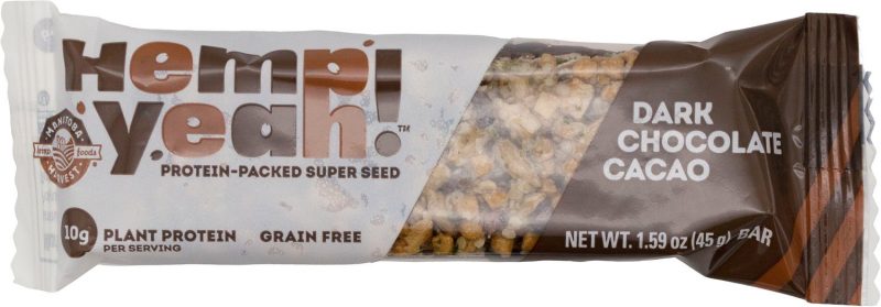 Hemp Yeah! Bars, Plant Protein, Grain Free, Gluten Free Hemp Yeah! Dark Chocolate Cacao 1.59 Ounce