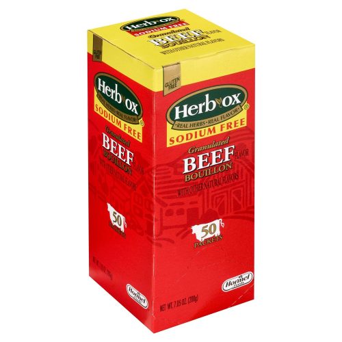 Herb-Ox Sodium Free Granulated Bouillon Herb-Ox Beef 50 Packets 