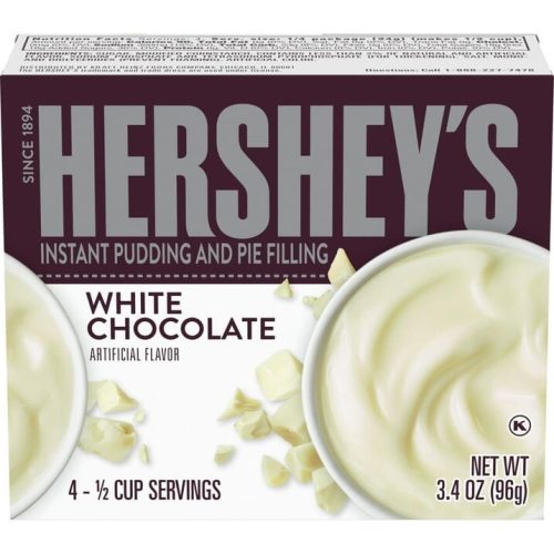 Hershey's Instant Pudding & Pie Filling Kraft White Chocolate 3.4 Ounce 