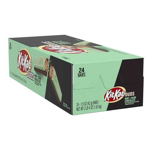 Hershey's Kit Kat Meltable Hershey's Duos (Mint + Dark Choclate) 1.5 Oz-24 Count 