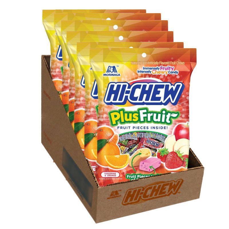 Hi-Chew Fruit Chews Morinaga Plus Fruit 2.82 Oz-6 Count