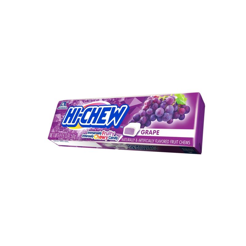 Hi-Chew Sticks Chewy Fruit Candies Snackathon Foods Grape 1.76 Ounce