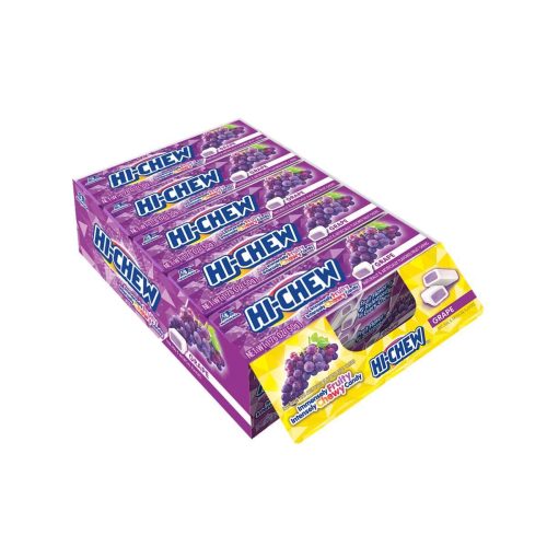 Hi-Chew Sticks Chewy Fruit Candies Snackathon Foods Grape 26.4 Ounce (15 Sticks) 