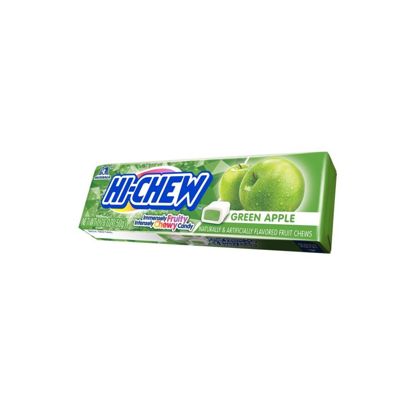 Hi-Chew Sticks Chewy Fruit Candies Snackathon Foods Green Apple 1.76 Ounce