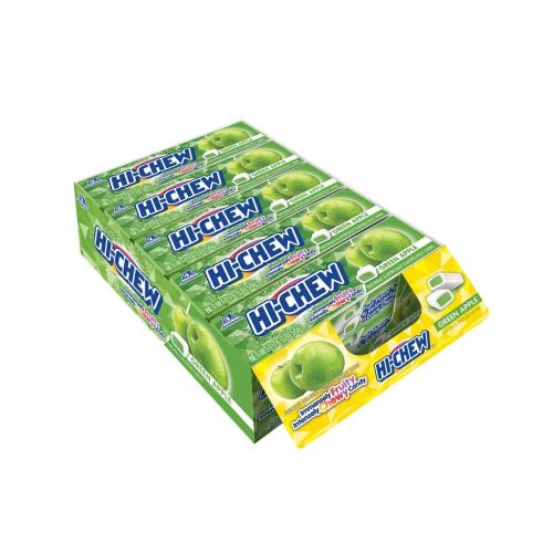 Hi-Chew Sticks Chewy Fruit Candies Snackathon Foods Green Apple 26.4 Ounce (15 Sticks) 