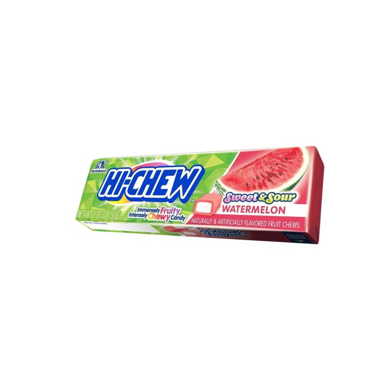 Hi-Chew Sticks Chewy Fruit Candies Snackathon Foods Watermelon 1.76 Ounce