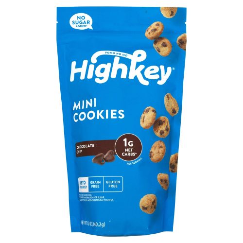 Highkey Mini Cookies Highkey Chocolate Chip 12 Ounce