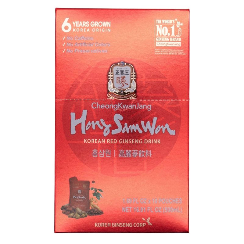 Hong Sam Won Red Ginseng Drink Hong Sam Won 1.69 Fl Oz-10 Count