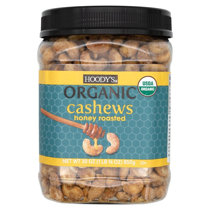 Hoody's Organic Honey Roasted Cashews Hoody's 30 Ounce