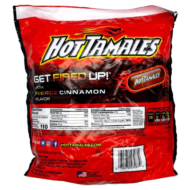 hot tamales fierce cinnamon flavored chewy candies hot tamales 921924