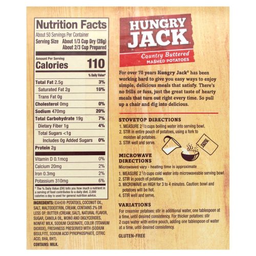 hungry jack mashed potatoes hungry jack 837584