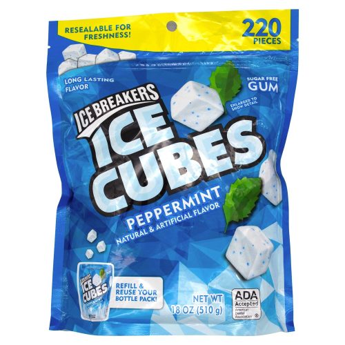 ICE BREAKER ICE CUBES ICE BREAKER Peppermint 220 Pcs-18 Oz