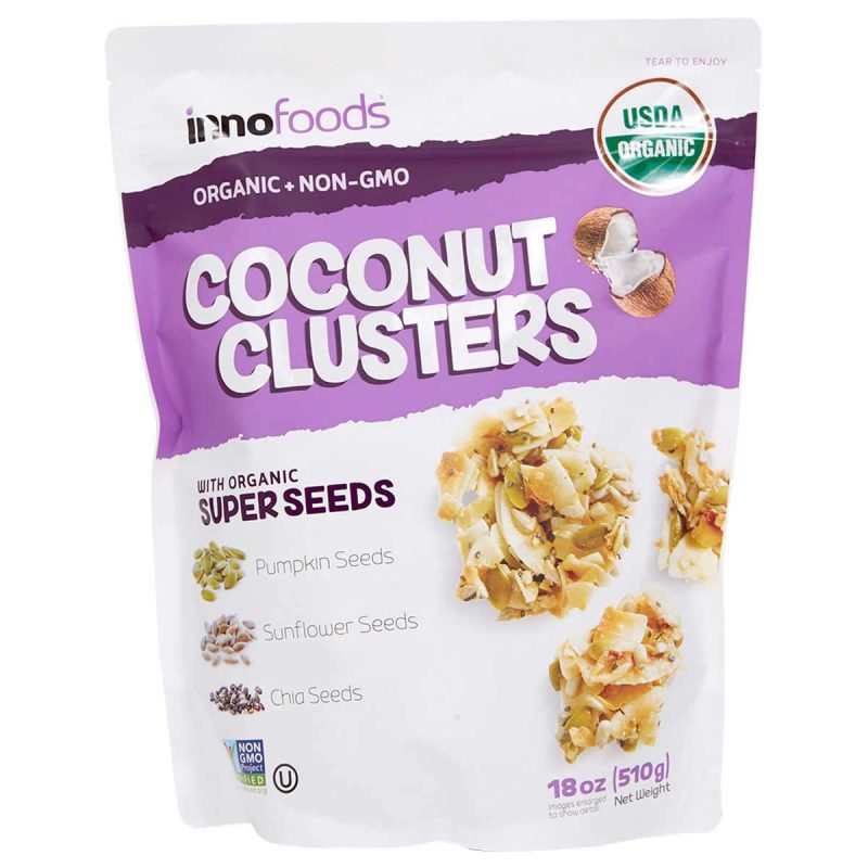 InnoFoods Organic Coconut Clusters with Super Seeds InnoFoods