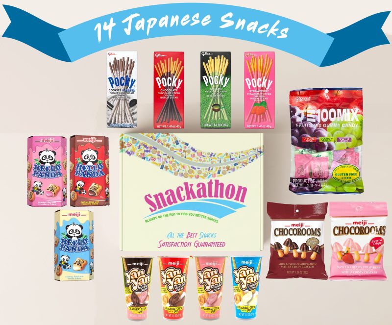 japanese snacks variety mix sampler office fun or little indulgences 14 count snackathon foods 707005