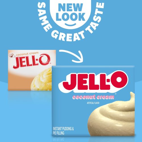 jell o coconut cream artificially flavored instant pudding pie filling mix 34 oz box jell o 956810