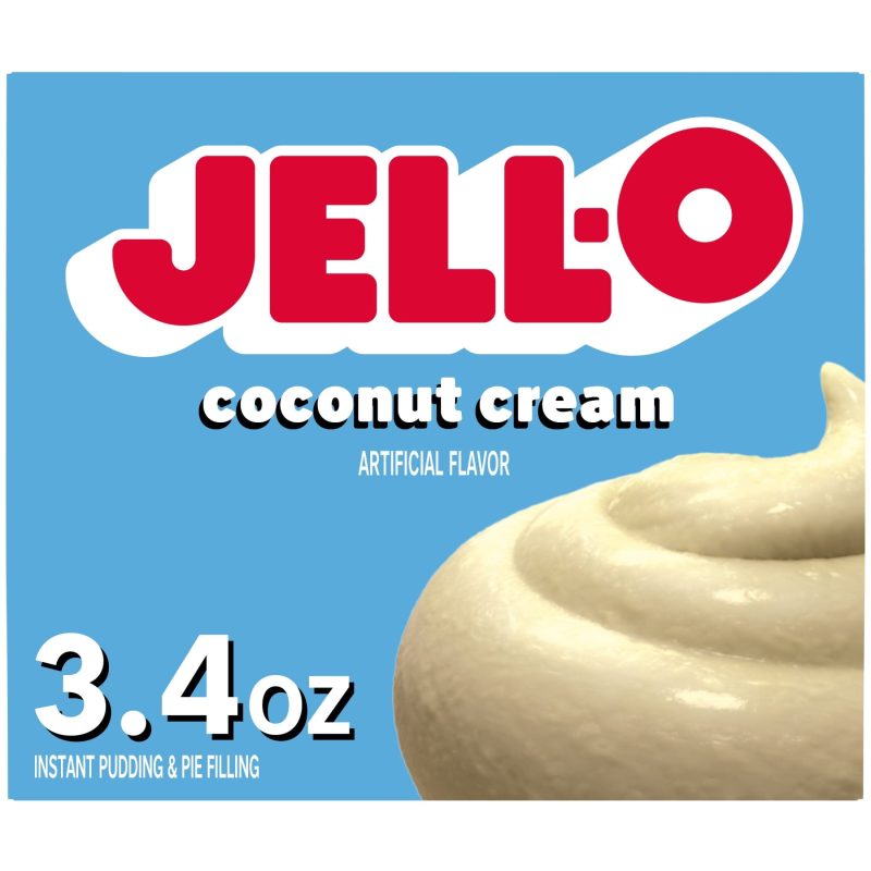 Jell-O Coconut Cream Artificially Flavored Instant Pudding & Pie Filling Mix, 3.4 oz Box Jell-O