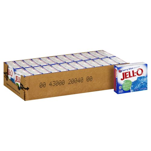 Jell-O Gelatin Mix Jell-O Berry Blue 3 Oz-24 Count 