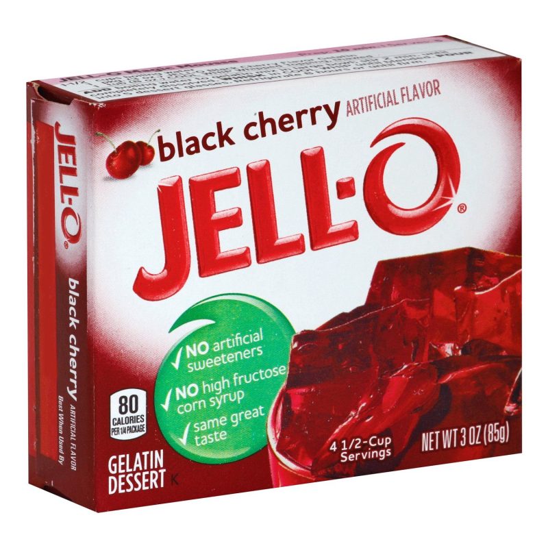 Jell-O Gelatin Mix Jell-O Black Cherry 3 Ounce