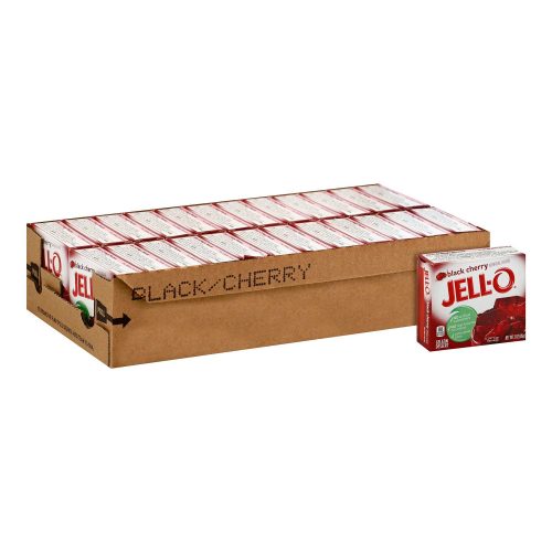 Jell-O Gelatin Mix Jell-O Black Cherry 3 Oz-24 Count 