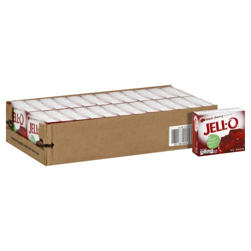 Jell-O Gelatin Mix Jell-O Black Cherry 6 Oz-24 Count 