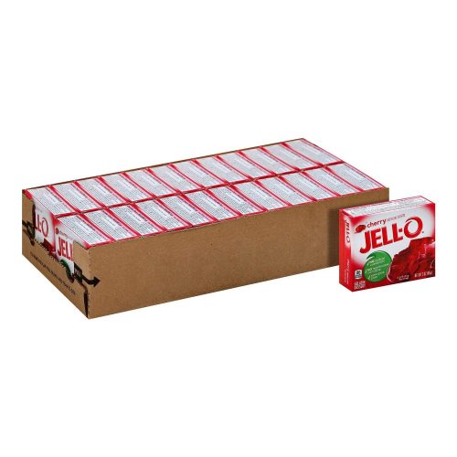 Jell-O Gelatin Mix Jell-O Cherry 3 Oz-24 Count 