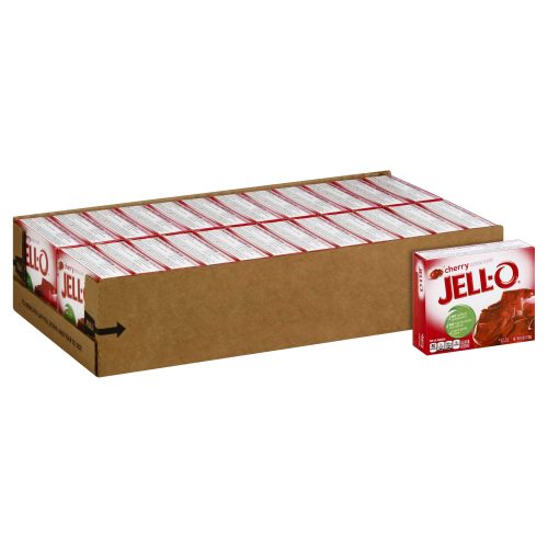 Jell-O Gelatin Mix Jell-O Cherry 6 Oz-24 Count 