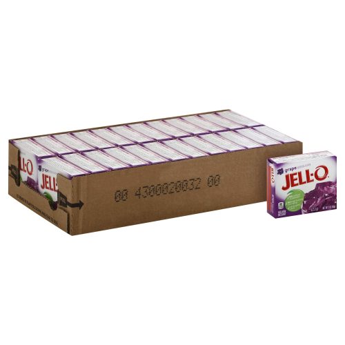 Jell-O Gelatin Mix Jell-O Grape 3 Oz-24 Count 